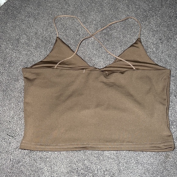 NWOT Brown tank top from Romwe size XS - Picture 2 of 6